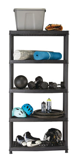 Mastercraft 5-Shelf Resin/ Plastic Storage Rack/ Shelving Unit, 36 x 18 x 72-in image 2