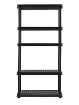 Mastercraft Adjustable 5-Shelf Resin/ Plastic Storage Rack/ Shelving Unit, 36 x 14 x 72-in image 5