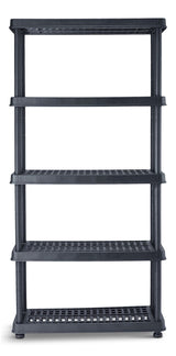 Mastercraft Adjustable 5-Shelf Resin/Plastic Storage Rack/Shelving Unit, 36 x 18 x 72-in