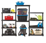Mastercraft Adjustable 5-Shelf Resin/Plastic Storage Rack/Shelving Unit, 36 x 18 x 72-in image 3