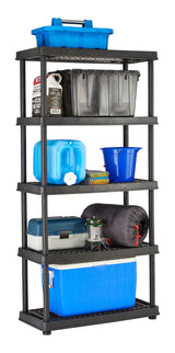 Mastercraft Adjustable 5-Shelf Resin/Plastic Storage Rack/Shelving Unit, 36 x 18 x 72-in image 6
