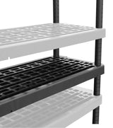 Mastercraft Adjustable 5-Shelf Resin/Plastic Storage Rack/Shelving Unit, 36 x 18 x 72-in image 7