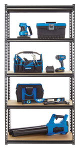 Mastercraft Adjustable 5-Shelf Steel Metal & Wood Storage Rack / Shelving Unit, 36 x 16 x 72-in image 4