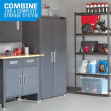 Mastercraft Adjustable 5-Shelf Steel Metal & Wood Storage Rack / Shelving Unit, 36 x 16 x 72-in image 6
