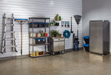 Mastercraft Adjustable 5-Shelf Steel Metal & Wood Storage Rack / Shelving Unit, 36 x 16 x 72-in image 7
