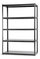 Mastercraft Adjustable 5-Shelf Steel Metal & Wood Storage Rack/Shelving Unit, 48 x 24 x 72-in image 2