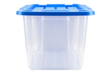 Mastercraft Clear Heavy-Duty Storage Tote with Snap-Lock Lid, 102-L