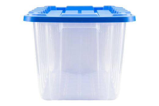 Mastercraft Clear Heavy-Duty Storage Tote with Snap-Lock Lid, 102-L