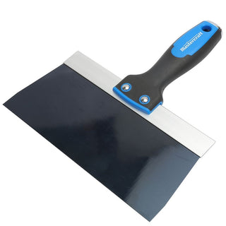 Mastercraft Drywall Patching & Taping Knife with Solvent-Resistant Blue Steel Blade, 8-in