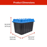 Mastercraft Heavy-Duty Polypropylene Tote with Domed Lid, 120-L image 7