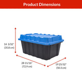 Mastercraft Heavy-Duty Polypropylene Tote with Domed Lid, 88-L image 7