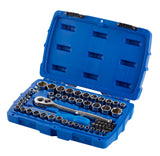 Mastercraft Mechanic's Tool Set with Case, Nickel-Plated, SAE/Metric, 62-pc image 2