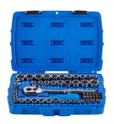Mastercraft Mechanic's Tool Set with Case, Nickel-Plated, SAE/Metric, 62-pc image 3