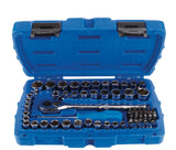 Mastercraft Mechanic's Tool Set with Case, Nickel-Plated, SAE/Metric, 62-pc image 4