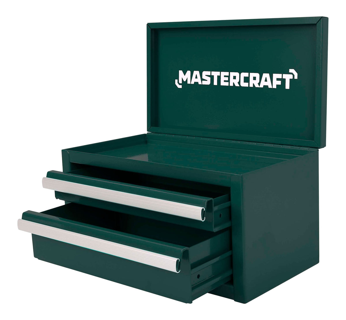 Mastercraft Miniature 2-Drawer Green Steel Toolbox
