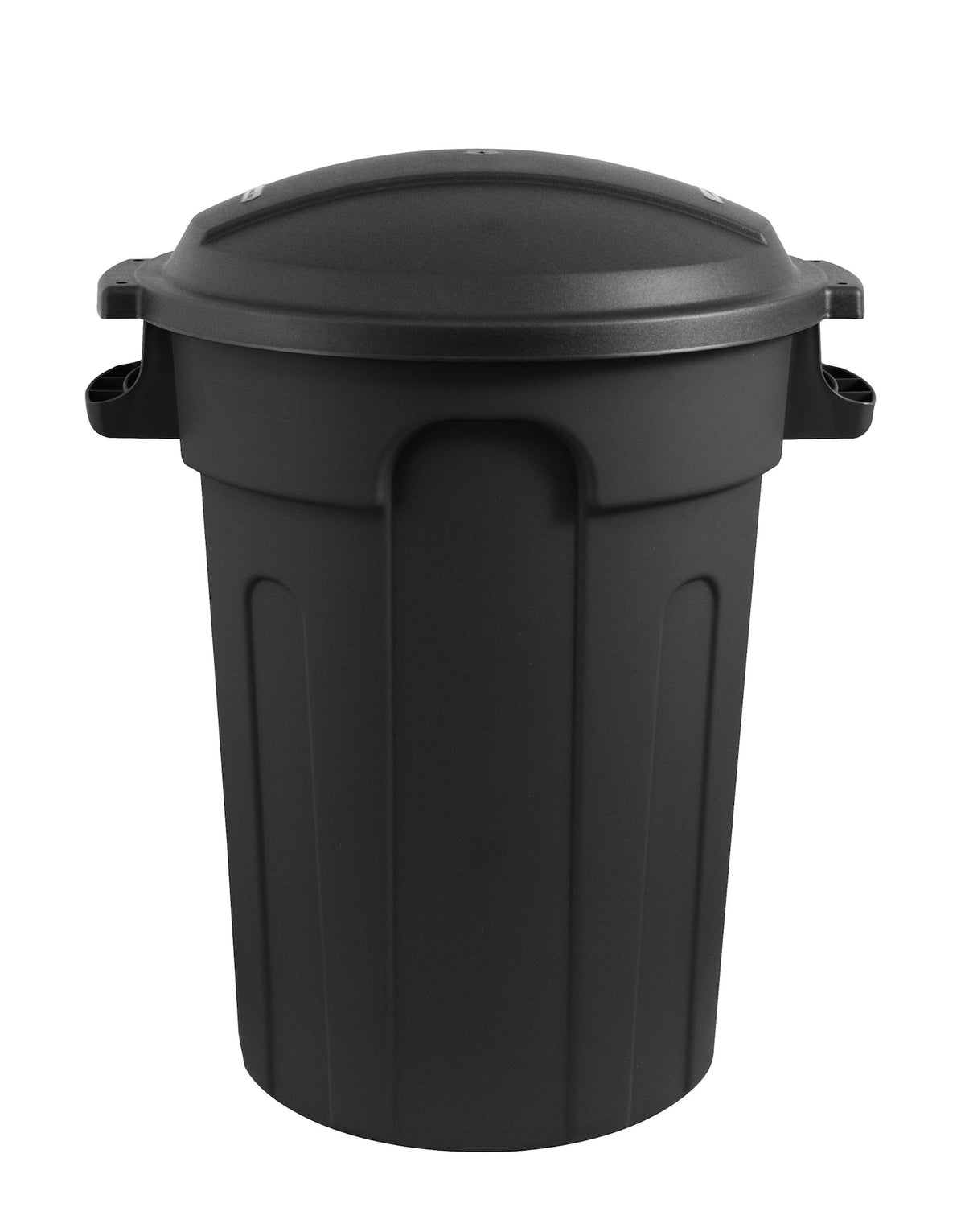 Mastercraft Plastic Circular Garbage Can, Black, 80-L