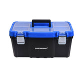 Mastercraft Portable Plastic Tool Box with Removable Tray & Tray Top, Blue, 19-in, Mastercraft Jumbo Hex Key Set/Allen Wrench Set, Metric, High... image 3