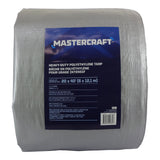 Mastercraft Premium Heavy Duty Tarp, Poly, Waterproof, 20-ft x 40-ft