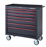 Mastercraft Rolling Tool Storage Cabinet with 7 Drawers, Black, 36-in image 2