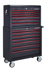 Mastercraft Rolling Tool Storage Cabinet with 7 Drawers, Black, 36-in image 4
