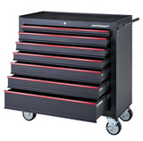 Mastercraft Rolling Tool Storage Cabinet with 7 Drawers, Black, 36-in image 6