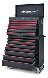 Mastercraft Rolling Tool Storage Cabinet with 7 Drawers, Black, 36-in image 8