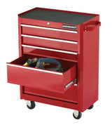 Mastercraft Rolling Tools Storage Cabinet with 5 Drawers, Deep Red, 24-in image 6