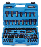 Mastercraft Socket Set, 122-pc, SAE/Metric, CRV, Black Steel Finish image 3