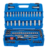 Mastercraft Socket Set, 128-pc, SAE / Metric, CRV, Nickel-Chrome Plating image 3