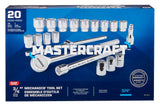 Mastercraft Socket Set 20-pc, 3/4-in Drive, SAE, Steel, Chrome image 4