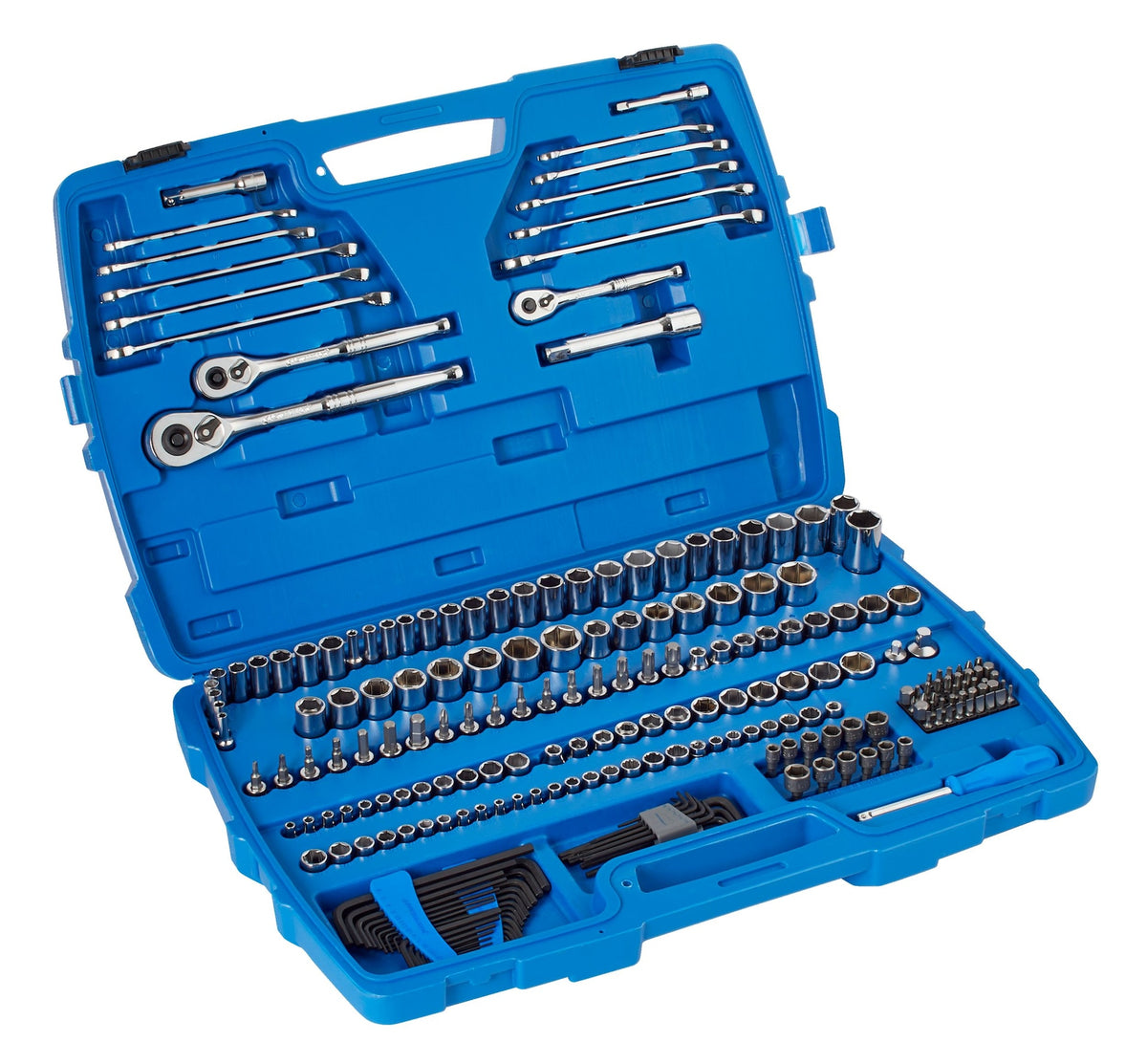 Mastercraft Socket Set, 233-pc, SAE / Metric, Nickel-Chrome Plating