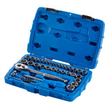 Mastercraft Socket Set, SAE / Metric, CRV, Nickel-Chrome Plating, 41-pc image 3