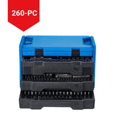 Mastercraft Socket Set, SAE/Metric, CRV, Black Steel Finish, 260-pc image 7