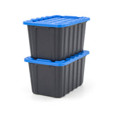 Mastercraft Tiny Heavy Duty Stackable Storage Tote with Lid, Black image 5