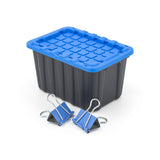 Mastercraft Tiny Heavy Duty Stackable Storage Tote with Lid, Black image 6