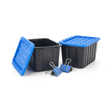 Mastercraft Tiny Heavy Duty Stackable Storage Tote with Lid, Black image 8