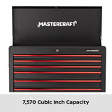 Mastercraft Tool Chest with 6 Drawers, Black, 36-in image 6