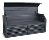 Mastercraft Tool Chest with 6 Drawers, Power Bar with USB, Black, 52-in