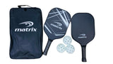 Matrix Recreational Official Size Pickleball Paddle/Racket & Ball Set, 5-pc
