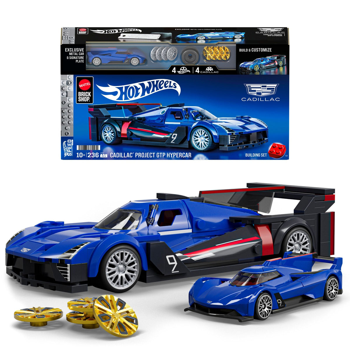 Mattel Brick Shop Hot Wheels Cadillac Project GTP Hypercar