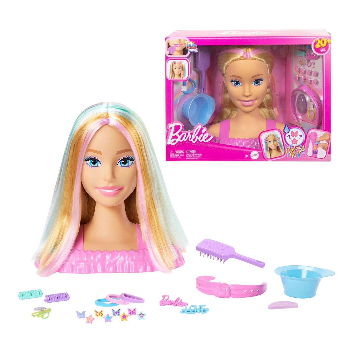 Mattel Deluxe Barbie Blonde Styling Head, Assorted Styles