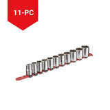 MAXIMUM 1/2-in Drive 6 Pt. Socket Set, SAE, Nickel-Chrome Plating, 11-pc image 3