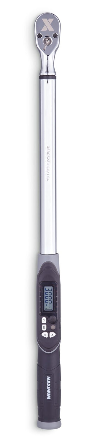 MAXIMUM 1/2-in Drive Digital Torque Wrench, 12.5-250 ft-lbs