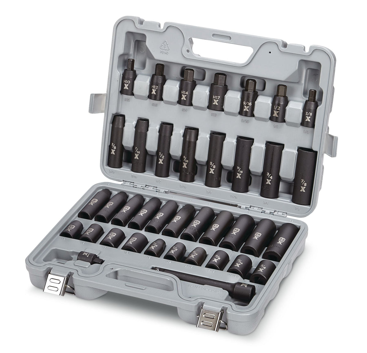 MAXIMUM 1/2-in Drive Professional Grade Impact Socket Set, 38-pc, CRMO