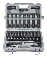 MAXIMUM 1/2-in Drive Professional Grade Impact Socket Set, 48-pc, CRMO