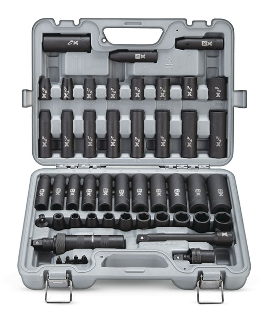 MAXIMUM 1/2-in Drive Professional Grade Impact Socket Set, 48-pc, CRMO