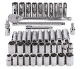 MAXIMUM 1/2-in Drive Professional Grade Socket Set, 45-pc, SAE/Metric, CRV, Nickel-Chrome Plating image 5