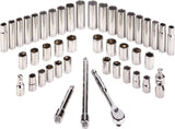 MAXIMUM 1/2-in Drive Professional Grade Socket Set, 45-pc, SAE/Metric, CRV, Nickel-Chrome Plating image 7