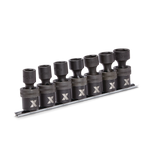 MAXIMUM 1/2-in Drive Swivel Impact Socket Set, 7-pc, Metric, Cr-Mo