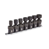 MAXIMUM 1/2-in Drive Swivel Impact Socket Set, 7-pc, SAE, Cr-Mo